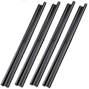 Opvouwbare tochtstrip onder de deur, wasbare leren deurafdichtingsstrip, geluiddichte en stofdichte raamafdichtingsstrip ER(4 Pack)