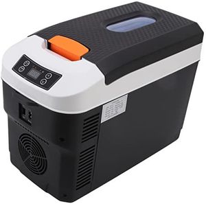 Draagbaar Insuline Koelbox, 14℉-149℉ Auto Koelkast Diepvriezer, Regelbare Verwarming en Koeling Mini Koelkast Diepvriezer Elektrische Compressor Koeler met(12L Single Core digitaal display)