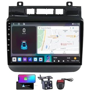 Android 13 QLED Autoradio voor Volkswagen Touareg FL NF 2010-2018 - Ingebouwde DSP/Carplay/Android Auto - Camera + DVR - 9 inch 2 Din - Stuurbediening - FM AM RDS DAB Radio - BT 5.0(NF-4)