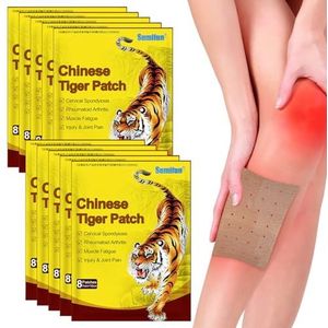 Pijnverlichtingspleisters, 80 stuks, pijnverlichtingspleisters, warmtepleisters voor nek en schouder, Chinese infrarood pleisters, pijnverlichting, voor spieren en knieën