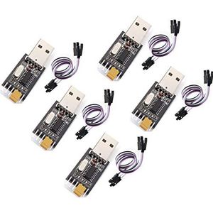 5pcs USB to TTL Converter UART module CH340G CH340 3.3V 5V Switch + Cable