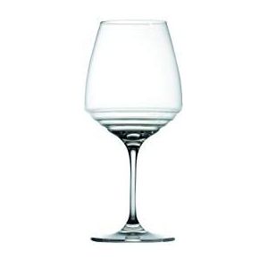 Zafferano Esperienze wijnkelk Amarone-Pinot zwart-grijs van hoog geluidsglas, cl 60 h 220 mm d 100 mm set 6 stuks