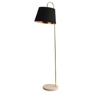 Industriële vloerlampen Marmeren voet staande lamp met hangende acryl lampenkap Hoge paallamp Zwart/wit vloerlamp