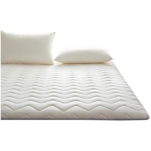 Latex Mattress, Foam Mattress, Queen Mattress Topper, Breathable-Soft, Close Skin Fabrics, The Compressive Resilience, Soft Support, Comfortable Sleep, Convenient Storage(White,180*200cm/70.8*78.7in)