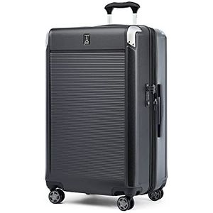 Travelpro Platinum Elite Hardside Check-in koffer 4 wielen 69x46x33cm, stijf, uitbreidbaar, 104 liter grijze kleur 10 jaar garantie