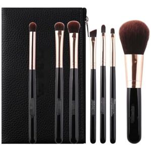 Make-up Kwasten Make-upkwastenset 7-delige Gezichtscontourkwast Wordt Geleverd Met Een Kwastentas For Eenvoudige Opslag Van De Kwasten Make-up Kwasten Draagbare(Pink)