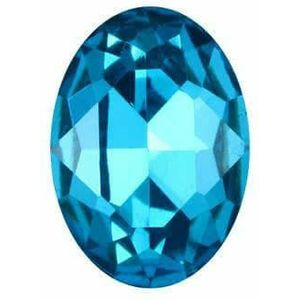 Ovale strass steentjes Piontback Nail Art strass steentjes K9 glas strass steentjes op kleding kristal kralen-aquamarijn-18x25mm 5 stuks