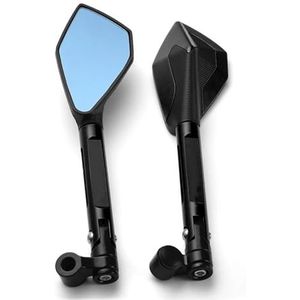 Motorfiets Zijspiegel Voor PCX125 Voor PCX 125 Voor PCX150 Voor PCX 150 Voor PCX160 Voor PCX 160 Motorfiets Achteruitkijkspiegel CNC Aluminium Zijspiegels Motorfietsspiegel(zwart)