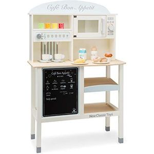 New Classic Toys Houten Speelgoedwinkeltje Café Inclusief Accessoires