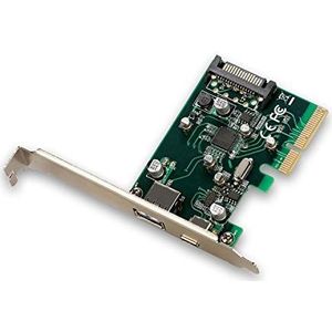 i-tec - PCE2U31AC - PCI-E USB 3.1 Kaart - Zilver - 10 Gbps