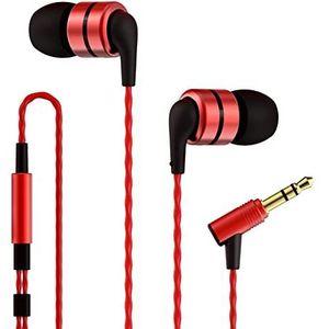 SoundMAGIC E80 Bedrade Oordopjes zonder Microfoon Hifi Stereo Koptelefoon Audiofiele Oortelefoons Geluidsisolerende in-ear Hoofdtelefoon Comfortabele Pasvorm met Geweldige Bas Zwart Rood