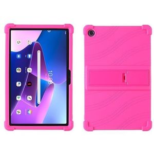 Tablet Case Geschikt for Lenovo Tab M10 FHD Plus 10.3inch TB-X606F TB-X606X Siliconen Stand Cover Case(Rose red)