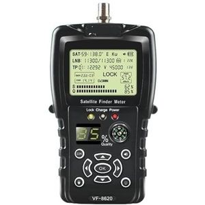 Satellietzoeker Satellietzoekermeter DVB-S/S2/S2X 1080P 2,2 inch scherm satellietzoeker met kompaszaklamp VS V8 Finder 2 WS6933