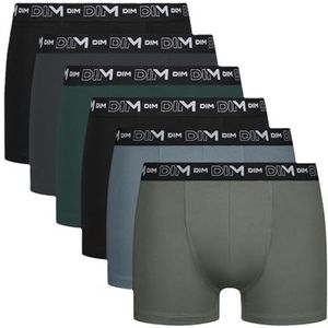 Dim Boxershorts (6 stuks) voor heren, zwart/grijs/groen, L