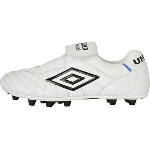 Umbro Speciali Pro 24 Gl Fg voetbalschoenen voor heren, Wit Zwart Blauw, 42.5 EU