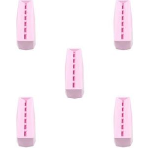 5 set duurzame 6-gaats pincet opbergrek organizer voor wimperverlenging benodigdheden roze, 15,2 x 6,4 x 7,5 cm
