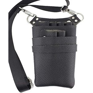 Een kapper, een heuptas, PU leren kappersschaar en gereedschapstas met verstelbare schouderband, verpakking van 6(A)