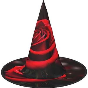 SSIMOO Rode roos Halloween feesthoed, grappige Halloween-hoed, brengt plezier op het feest, maakt je de focus van het feest