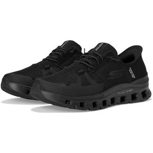 Skechers Glide-Step Pro Herensneaker, handenvrije instapper, Zwart/Zwart, 39.5 EU