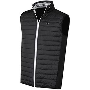 Calvin Klein Heren bodywarmer golfgilet - Zwart/Zilver - L