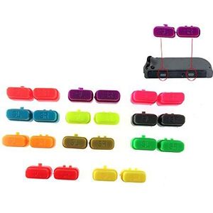 Vervanging Kleurrijke Plastic SR SL Keys Knoppen Set voor Switch Joy-Con Controller (Neon rood)