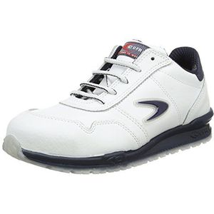 Cofra veiligheidsschoenen Nuvolari Running S3 SRC sportieve halve schoenen, wit leer, maat 43, 40-78500004-43