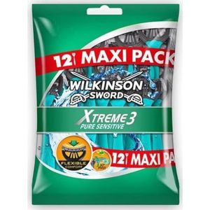 Wilkinson Xtreme 3 Pure Gevoelige Wegwerp Razoren X12