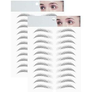 4D haarachtige authentieke wenkbrauwgroming shaping brow shaper make-up, blijf direct bij het dragen om volledige natuurlijke wenkbrauwen met de gewenste wenkbrauwvorm te creëren (E15)