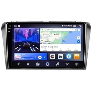Android 14 Autoradio Navi voor M-azda 3 (2004-2009) 9 ""QLED-scherm autoradio met draadloze Carplay Android Auto GPS-navigatie met BT5.0 HIFI FM 5G-WiFi SWC RDS MIC,M200s