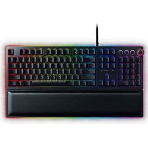 Razer Huntsman Elite - Mechanisch Gaming Toetsenbord met Opto-Mechanischel Toets (Multifunctionele numerieke toets, toetsenbalk, geïntegreerd hybride geheugen, RGB-chroma-verlichting)