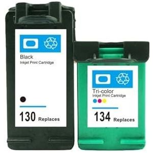 2 stuks for 130 134 for hp130 134xl Deskjet 6543 5743 6623 Pho-tosmart 8153 2713 2613 Pro 8353 Officejet 7213 7313(1SET)
