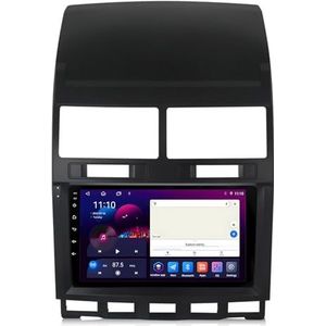 Android 14 GPS Navigation Stereo voor VW Volkswagen Touareg 2002-2010 9 Inch 2 Din Car Stereo Radio met CarPlay AHD Omgekeerd beeld Bedieningselementen op het stuur Bluetooth(S1 1G+32G)