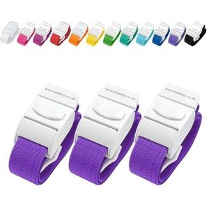 Set van 3 Quick Release Medische Tourniquets (VIOLET)