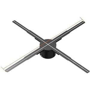 42-100CM 3D Hologram Fan Projector Wifi Display Reclame Logo Licht Led Sign Holografische Lamp Driedimensionale Projectoren(65cm)