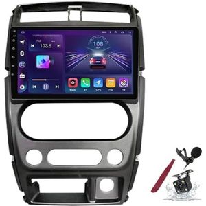 Android 15 Autoradio voor S-uzuki Jimny (2007-2012) 9 inch 2K touchscreen 2000 * 1200 Android Head Unit multimedia speler met Carplay GPS Navi BT 5G WiFi DSP SWC,K6 pro