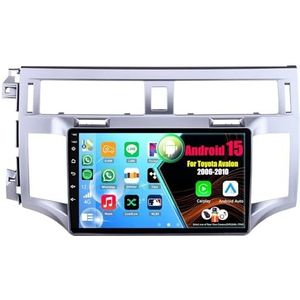 Android 15 Autoradio Voor Toyota Avalon 2006-2010 met Draadloze Carplay Android Auto, 9 Inch Autoscherm Soporta Bluetooth WIFI GPS FM/RDS(8Core(8+256GB))