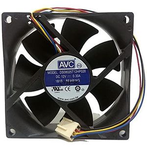 Original DS08025T12HP028 For AVC 8025 12V 0.3A cooling fan 4 wire PWM cpu fan