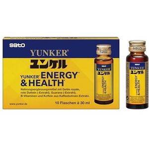 Yunker Energy & Health - 10 x 30 ml - Nutrient tonic with zes vitamines, plantenextracten & royal jelly