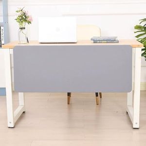 Universeel privacypaneel onder het bureau - Robuuste bureauverdeler en kantoorscheidingswand - Privacyscherm for werkruimtes en hokjes(Light Gray,L 76cm/29.9in)