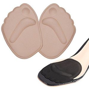 2 Paar Dikke Gel Middenvoet Voet Pads Demping voor Bal van Voet Pijn Absorbeert Schokken voor Hoge Hakken Sandalen Sportschoenen