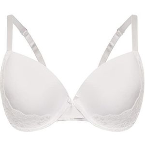 Sonadora Gegoten Beugel Deel Kant Volledige Cup Dagelijkse BH, Wit, 95J