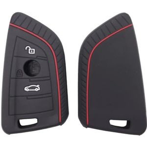 Autosleutel beschermhoes Siliconen 3-knops Afstandsbediening Slimme Auto Sleutelhanger Kettinghoes Behuizing Beschermhoes Voor 1 2 3 4 5 6 X1 X2 X3 X4 5 6 2010 2011 Sleutel Shell