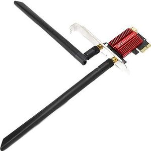PCIE WIFI 6E-kaart, WiFi-kaart MU MIMO-technologie 3 Banden 2,4 GHz 5 GHz 6 GHz 5374 Mbps Plug and Play PCB voor Win10 11 voor Pc