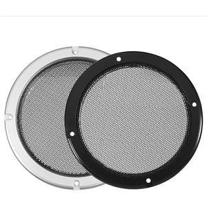 Speaker Grill Doek, Speaker Stof 1 Paar Multi-Keuzes Ronde Luidspreker Grill Mesh Net Speaker Beschermhoes 4/5/6.5/8/10"" Speaker Cover (Maat: 8 inch, Kleur: Zilver)