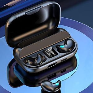 Draadloze Oordopjes, Onzichtbare Slaapoordopjes, IPX5 Waterdichte In-ear Hoofdtelefoon Met Ruisonderdrukkend LED-display 5.3 Touch Snelle Draadloze Verbinding Voor Sporten, Slaaphoofdtelefoon
