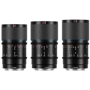 SIRUI Saturnus 35mm, 50mm, 75mm Lens Set T2.9 1.6X Full Frame Koolstofvezel Anamorfe Lens, Cine Lens Minder Dan 500g (Nature Flares, DL Mount)