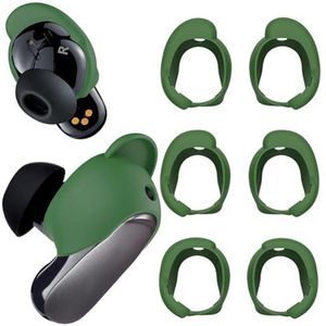BLOOOK Oorkussens compatibel met Bose QuietComfort oordopjes II en Bose QuietComfort Ultra Earbuds oordopjes, ooraccessoires, compatibel met Bose QC oordopjes 2 II afdekkingen (groen)