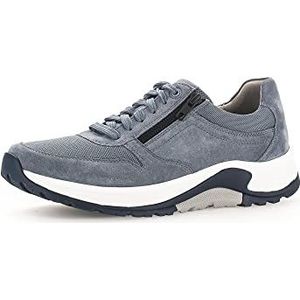 Pius Gabor Lage sneakers voor heren, veterschoenen, uitneembaar voetbed, Blauw Nautic 16, 43 EU