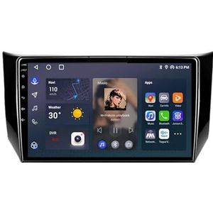 Android 12 Auto Stereo MP5 Player 9'' Screen Autoradio Voor Nissan Sylphy B17 Sentra 12 2012-2018 Car-play Android Auto GPS-navigatie Bluetooth RDS FM AM DAB+ Radio Stuurbediening Voice Control(8 Co