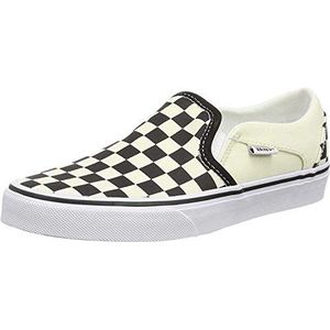 Vans Asher Dames Lage Top Sneakers, Multicolour Dambord Zwart Wit Apk, 36 EU